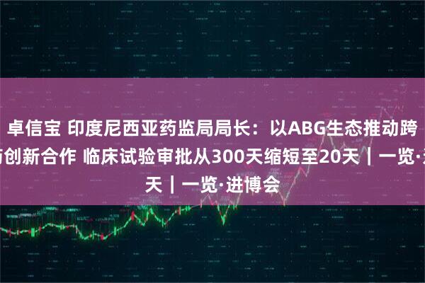 卓信宝 印度尼西亚药监局局长：以ABG生态推动跨国医药创新合作 临床试验审批从300天缩短至20天｜一览·进博会